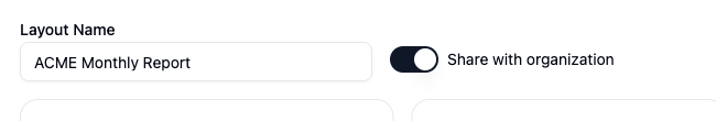 Share with organization toggle on a template